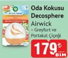 AİR WİCK ODA KOKUSU DECOSPHERE 75 ML fiyat ve kampanya bilgisi